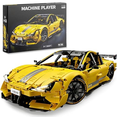 PIKARO Sports Race Car Building Set for Adults & Boys, 2143 Pieces 1:10 MOC Collectible Model Car Kit for Display, Racing DIY Kit Toy Set Birthday Gift for Kids Teens Ages 8-14 12-16 - Image 1