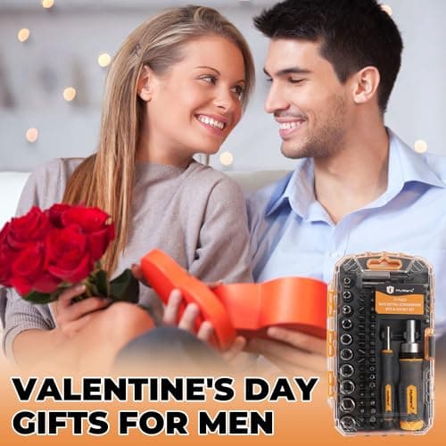 MULWARK Screwdriver Bit Set & Socket Kit, 77-Pieces Ratcheting Screwdriver Set with Case, 77 in 1 Multi Bit Screw Driver for Home DIY, Electronics, Car Emergency and Garage - Thumbnail 2