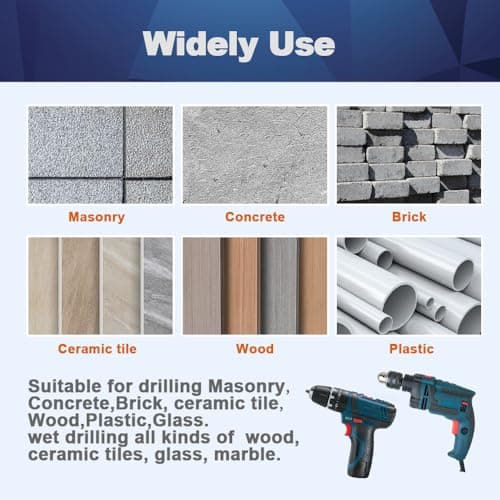 BRSCHNITT Carbide Drill Bit Set - Dry Drill Bit Set for Masonry, Concrete, Bricks, Wood, Plastic etc(8MM*10 Quick-fit Shank) - Thumbnail 4