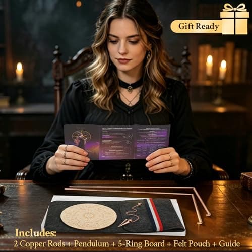 Yncotte 99.9% Copper Dowsing Rods - 2-Pack Divining Rods with Bag - Copper Bars Ghost Hunting Equipment & Witchcraft Divination Tools, Detect Gold, Water, Spirits, Upgrade Set - Thumbnail 6