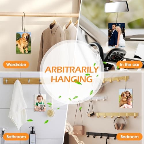 Valentine’s Day exclusive customized car air freshener with photo—personalized hanging fragrance card for rearview mirror. Long-lasting scent and a unique gift for car owners. - Thumbnail 6