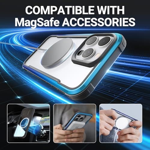 RAPTIC Upgraded Shield 2.0 for iPhone 16 Pro Case with Camera Control Capture Button and Sensitive Buttons, Military Grade 13ft Drop Tested, Gradient Effect Case, 6.3 inch, Blue Gradient - Thumbnail 6