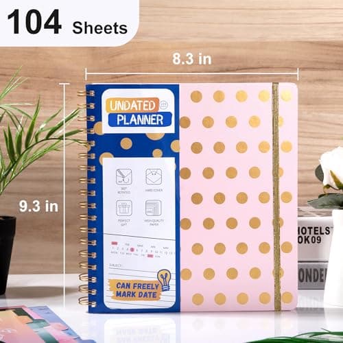 FLYING EAGLE Undated Work Planner, Pink - Thumbnail 5