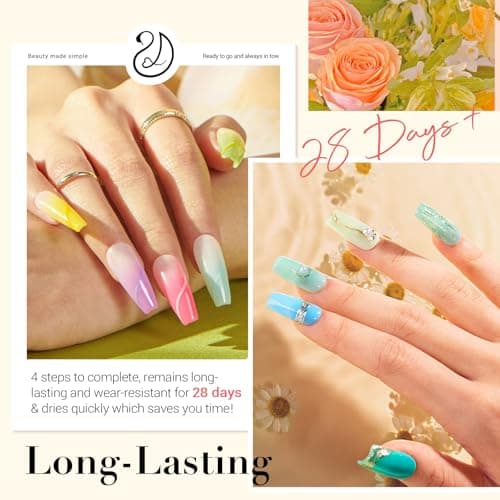 AZUREBEAUTY Dip Powder Nail Kit with Electric Nail Drill 24 Colors Summer Green Pink Orange Nail Starter Kit with Dip Liquids Base Top Coat Activator Portable Manicure French Nail Art Essential Set - Thumbnail 3
