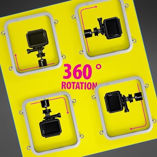 Gamechanger Fence Mount for Baseball & Softball Streaming, Aluminum Fence Phone Mount with 360° Rotation, Sunshade & Waterproof Power Bank Pouch, Compatible with iPhone, Mevo Start, GoPro Cameras - Thumbnail 3