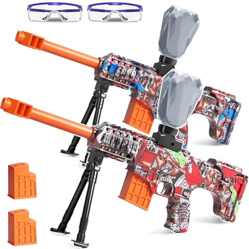 Lazzarou 2 Pack Electric Blaster Toys, Full Auto Splatter Blasters - 11 Rs Per Seconds, 7.4V/500 mAh Batteries, Perfect for Outdoor Team Play Game Activities, Parties & Summer Fun, Ages 12 & Up - Image 1