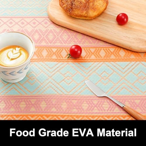 Cooyes Shelf and Drawer Liners for Kitchen Cabinets, Non Adhesive Cabinet Liner, EVA Waterproof Durable Non-Slip Drawer Mats for Shelves, Refrigerator, Storage, Desks（17.5" W x 78.7" L） - Thumbnail 6