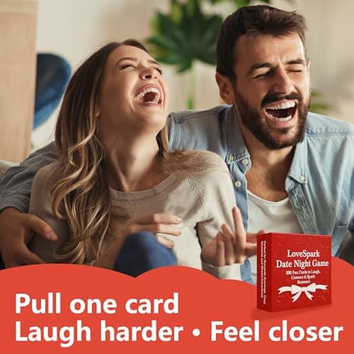 Happytalk LoveSpark 5-in-1 Date Night Game for Couples - 200+ Conversation Cards & Fun Challenges for Deep Connection | Couples Card Game for Adults with Scratch-Off Rewards | Romantic - Thumbnail 2