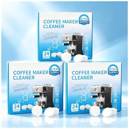 Gihen 24 Pack Coffee Machine Cleaning Tablets Universal Descaling Tablets for Single-Serve & Drip Coffee Makers, Removes Coffee Oil Residue, Household Coffee Equipment Care