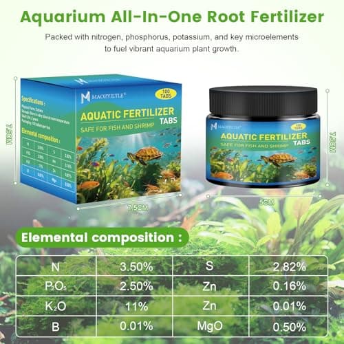Maozyiltle Root Tabs, Aquarium Plant Fertilizer, Aquarium Water Care Tabs, 100 Tabs Aquarium Plant Food Safe for Fish and Shrimp, Aquatic Plant Fertilizer for Planted Aquarium Substrate (100) - Thumbnail 6