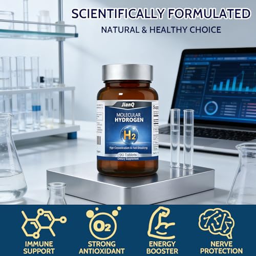 Hydrogen Water Tablets - Molecular Hydrogen Tablets for Drinking Water, Unflavored 12 PPM H2 Tabs with Magnesium - 90 Fast-Dissolve Tabs for Energy, Focus & Antioxidant Support - Thumbnail 5