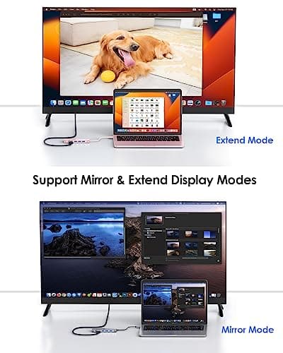 LENTION USB C Hub with 4K HDMI, 3 USB 3.0, SD/Micro SD 3.0 Card Reader, Compatible 2025-2018 MacBook Pro/Air, 2026 MacBook Neo, Mac, Surface, Chromebook, iPhone17/16/15 Pro Max, More (Rose Gold) - Thumbnail 6