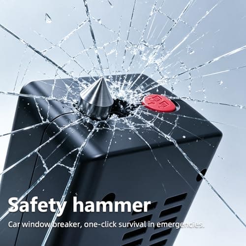 Tire Inflator Portable Air Compressor, 150PSI Digital CordlessTire Inflator with Auto Shut-Off, LED Light & Window Breaker, for Car SUV Motorcycle Bicycle Balls (Slim) - Thumbnail 3