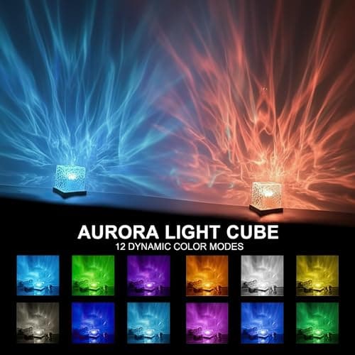 Mavsigak 2026 New Ocean Wave Projector Light, 16 Color Touch & Remote Ocean Lamp, 3D Water Ripple LED Night Light, Romantic Ambient Lighting for Bedroom, Kids Room, Meditation, Relaxation, Home Decor - Thumbnail 4