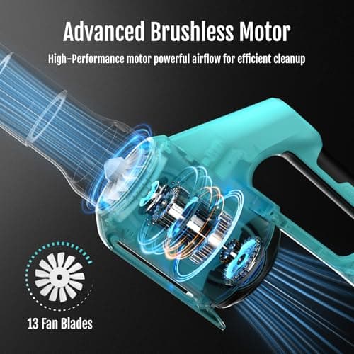 YARDCARE Electric Cordless Leaf Blower with Battery and Charger, 5-Speed + Turbo Mode, 4.0Ah Lightweight Battery Powered Powerful Blower for Blowing Leaves, Patio Cleaning, Blowers for Lawn Care - Thumbnail 5