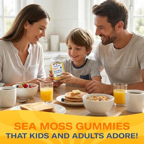 TrueSeaMoss Irish Sea Moss Gummies with Burdock Root & Bladderwrack – Formula for Adults & Kids – 60 Gummies (Packaging May Vary) - Thumbnail 6