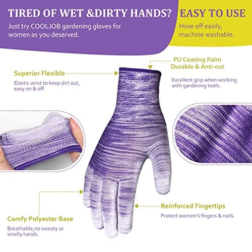 Nimalpal 6 Pairs Gardening Gloves for Women and Men Breathable Work Garden Gloves - Thumbnail 3