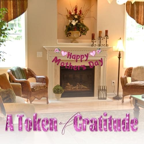 Oeyliz Happy Mother's Day Banner Mother's Banner Glitter Mom's Garland Sign DIY Mom Day Decorations Pink Flowers and Heart Patterns Outdoor Indoor Home Hanging Decorations Party Supplies - Thumbnail 6