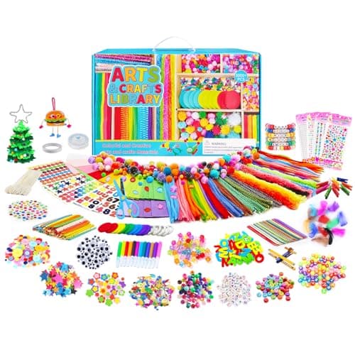 Itopstar Crafts for Kids -3000pcs+ Art Supplies Kids Art Supplies Great for School, Homeschool and Kindergarten DIY Crafting Projects-Giant Craft Box for Supplies - Image 1