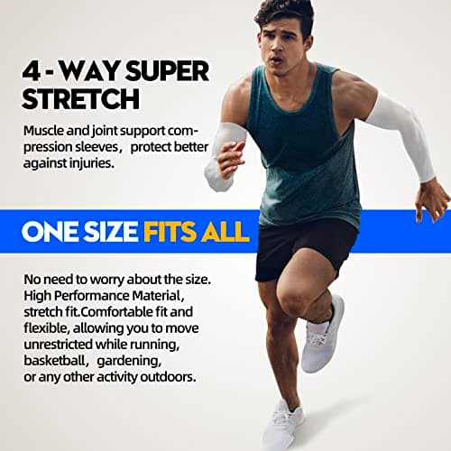GOUNOD Arm Sleeves for Men Women,Compression Sleeves to Cover Arms for Men Working,Sun Sleeves for Men UV Protection - Thumbnail 5