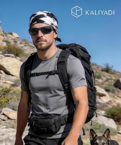 KALIYADI Polarized Sunglasses-for-Men Sports Sunglasses: Mens Sun Glasses with UV400 for Running Fishing Golf - Thumbnail 3