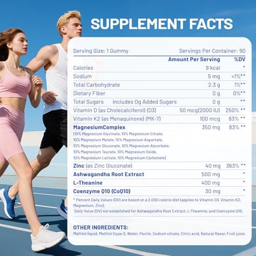 Magnesium Complex for Women & Men,16-in-1 Magnesium Complex Gummies -Vegan - Thumbnail 6