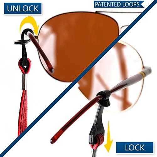 SIGONNA Eye Glasses String Holder Straps - Sports Sunglasses Strap for Men Women - Eyeglass Holders Around Neck - Glasses Retainer Cord Chains Lanyards - Thumbnail 2