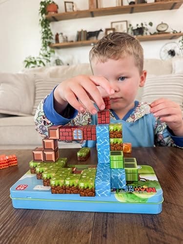 Coodoo Magnetic Blocks Travel Toys with Portable Metal Tin – Toddler Magnet Tiles Building Blocks STEM, Montessori Kids Toys for 3+ Year Old Boys & Girls, Classroom Must Haves, and Sensory Toys - Thumbnail 2