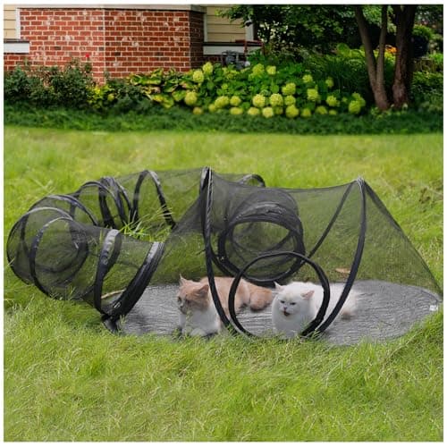 Rest-Eazzzy Outdoor Cat Enclosures, Portable Cat Tent for Outside Enclosure for Indoor Cats, Catio Outdoor Cat Enclosure for Kitty and Small Animals, Cat Playpen with Tunnel, Storage Bag - Image 1