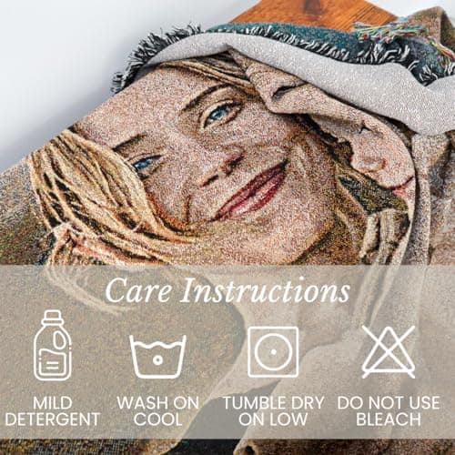 Pure Country Weavers Personalized Woven Photo Blanket - Not Printed - Custom Gift Picture Tapestry Throw 100% Cotton - Made in The USA (60x80) - Thumbnail 6