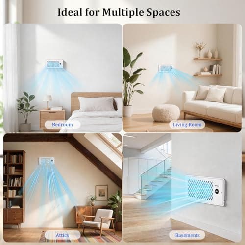 PChero Register Booster Fan for 4" x 10" Vents, Smart Vent Booster with App Control & Temp Sensor, 10 Speeds, 160 CFM Super Quiet HVAC Vent Fan for Heating & Cooling, Fits Floor & Wall Registers - Thumbnail 6