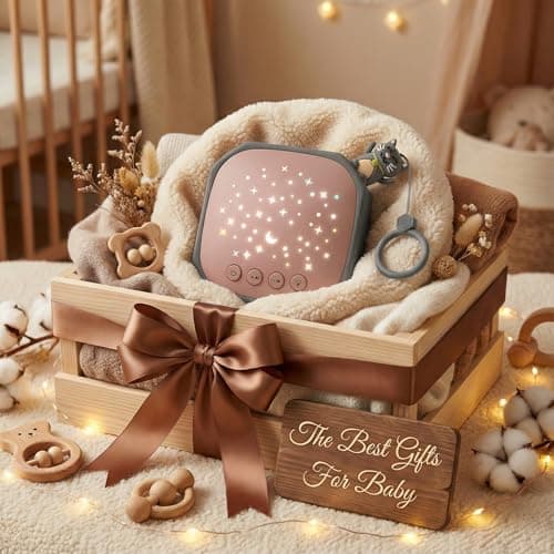 Portable White Noise Sound Machine with Star Projector | Sound Therapy Calm Music Machine Baby Sleep Soother with Hook for Home, Car Travel, Nursery, Infant, Kids Gifts (Lucky Cat) - Thumbnail 6