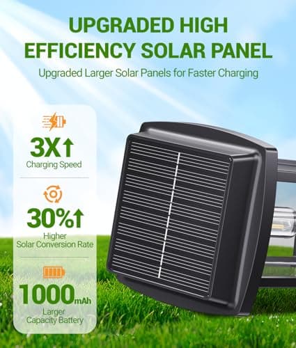 Solar Pathway Lights Outdoor, 8 Pack Upgraded Solar Garden Lights Solar Powered, Solar Lights Outdoor Waterproof IP65, 15 Hours Outdoor Solar Lights for Yard Patio Landscape Walkway Driveway Decor - Thumbnail 3
