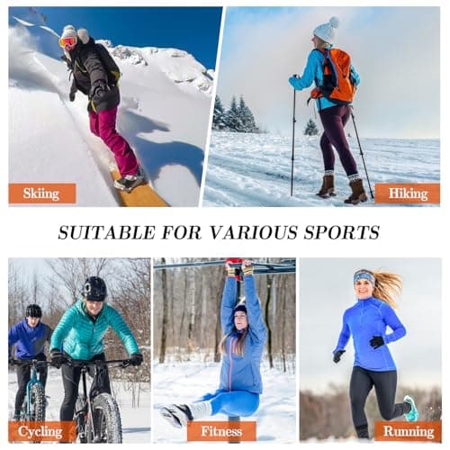 Thermal Shirts for Women Long Sleeve Fleece Tops Running Workout Compression Base Layer Cold Weather for Ski Berry Red - Thumbnail 2