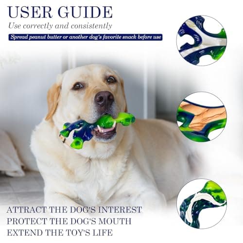 Frienhund 9-Pack Durable Dog Toys for Large Dogs: Durable Chew Toys for Large Breed, Indestructible Dog Toy for Aggressive Chewers, Dog, A for Furry Friends - Thumbnail 2