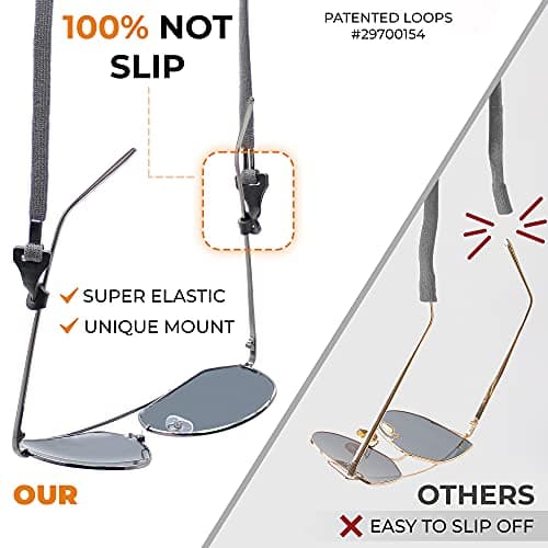 SIGONNA Eyeglass Holder Straps - 4 Premium Eyeglasses Cord for Men - Eye Glass Accessory Chain for Women - Sunglass Lanyard Around Neck - 4 Cords - Thumbnail 3