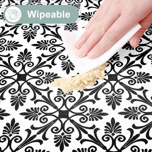 misaya 2 Pack 6 Foot Rectangle Picnic Tablecloth, Elastic Fitted Waterproof Table Cover, Windproof Washable Polyester Table Cloth for Camping, Indoor and Outdoor (Black, 30" x 72") - Thumbnail 5