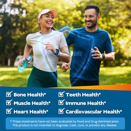 Vita Spark Vitamin D3 K2 - Liposomal Bone Vitamins Supplement, 5000IU D3, 100mcg K2 MK7 & Magnesium for Women and Men | Supports Bone, Teeth, Heart, Immune and Vascular Health*, 30 Days Mini Softgels - Thumbnail 5