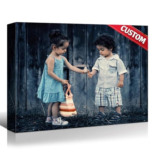 Hoopwarte Personalized Custom Canvas Prints, Photo on Canvas Transform Your Photos into Stunning Framed Wall Art-Personalized Prints pictures Wall Art Decor(16L“x12W 40x30cm) - Image 1