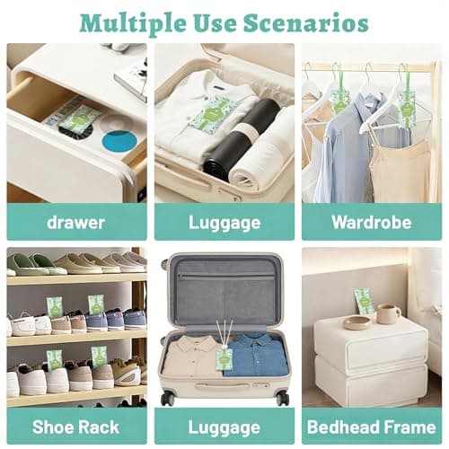 STRN Scented Sachets for Drawer and Closet, Jasmine Scented Long-Lasting Sachets, 14 Packs for Home Fragrance, Small Space Air Freshener for Wardrobes - Thumbnail 5