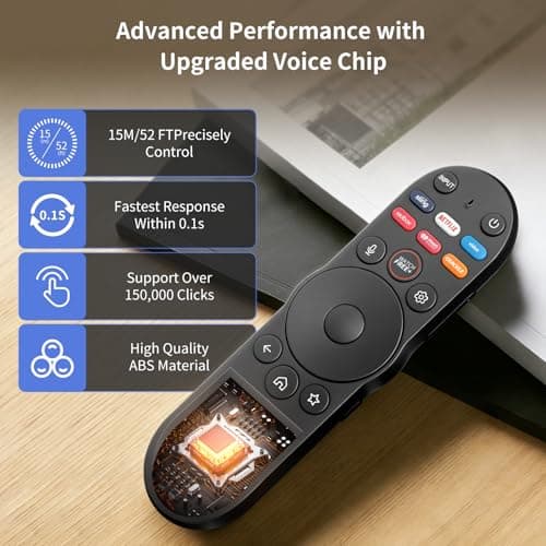 Voice Remote Replacement XRT270 for VIZIO Smart TVs, Compatible with XRT136 XRT135 XRT260 XRT270, Works with D/E/M/P/V/PX OLED Series LED LCD HD 4K UHD HDR TVs - Thumbnail 5