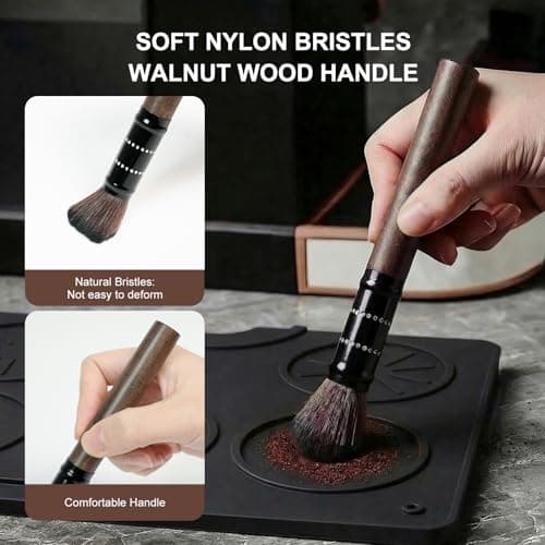 Silicone Coffee Mat for Ninja Luxe Cafe Accessories, Compatible with Ninja Luxe Espresso Machine ES601 ES701, 23"x15" Non-Slip Heat Resistant Coffee Bar Mat, Countertop Protector for Coffee Maker - Thumbnail 4