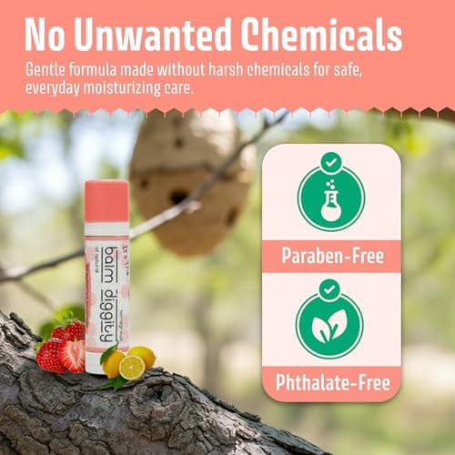 It's The Balm Diggity Strawberry Lemonade Lip Balm with Beeswax, Coconut Oil, Jojoba Oil, Shea Butter & Natual Flavor Stick - Moisturizing Care for Soft Smooth Lips with Strawberry Scent - 2 Pack - Thumbnail 6