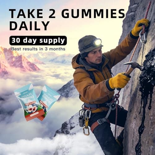 KIMON Himalayan Shilajit Gummies - Grape Flavor Natural Shilajit Gummies for Men & Women, Energy Booster with Ashwagandha and 85+ Minerals, 60 Gummies - Thumbnail 5
