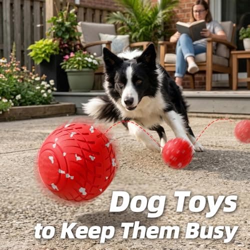 Diman Interactive Dog Balls Toys: 3.2 inch Automatic Moving Dog Toys, 3-Modes Bouncing Dog Ball Keeps Dogs Entertained, Durable E-TPU, Waterproof, Active Self Rolling Dog Toy to Keep Them Busy - Thumbnail 4