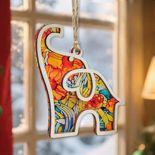 Best Friend, Friendship Elephant Ornament with Story Card, Elephant Gifts for Women, for Women, Sister, Bestie, Unique Friendship Christmas Ornaments - Thumbnail 6