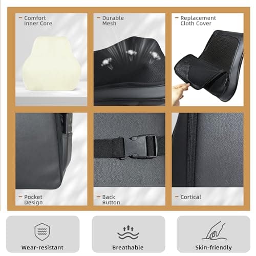 Joyset Back Massager with Heat,Neck Massager for Back Pain Deep Tissue,4D Kneading Shiatsu Lower Back Massage Pillow for Neck Shoulder Legs,Gifts for Mom,Dad,Women,Men - Thumbnail 6