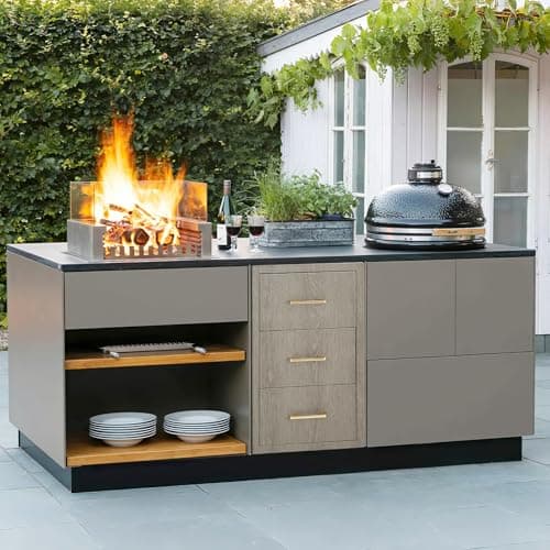 Garvee 16" W x 20.5" D x 28.5" H Stainless Steel Outdoor Kitchen Triple Drawers - Heavy Duty with Handles, Weather-Resistant Flush Mount for BBQ Island, Patio Grill & Outdoor Cooking Space - Thumbnail 2