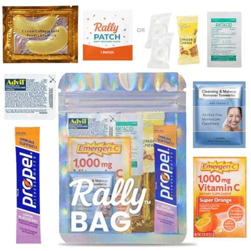 Hangover Kit (10 Pack) Pre-Filled Party Favors for Bachelorette Party Favors & Weddings – Party Recovery Bag, Bulk Hangover Favors for Girls Trips, Wedding Parties & 21st Birthdays | Rally Bag - Image 1
