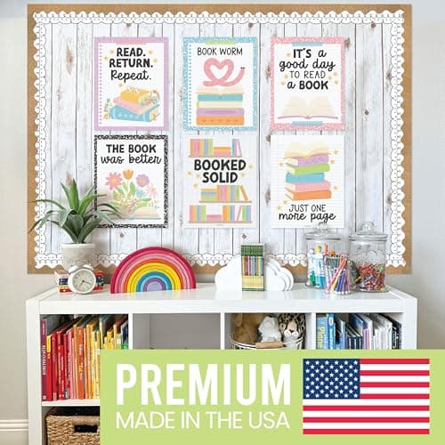 Reading Posters for Classroom Decor - Read Sign School or Home Library Wall, Reading Strategies Bulletin Board Decorations, Elementary & High School ELA Classroom Must Haves, English Teacher Supplies - Thumbnail 3